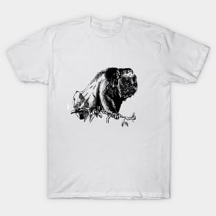 Howler Monkey Ink Drawing T-Shirt